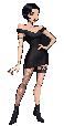 The noir character as pixel art